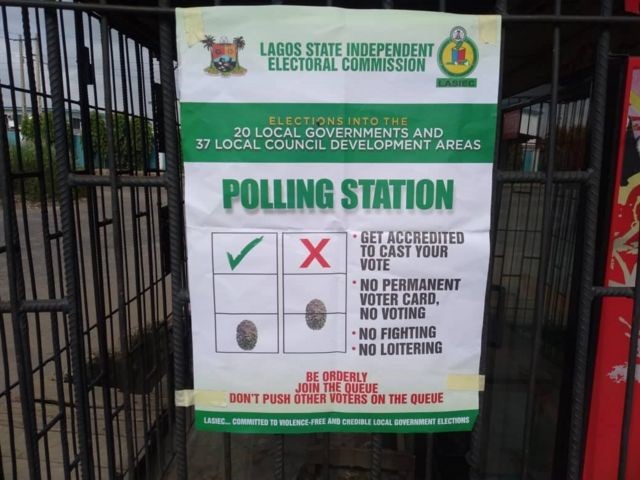 Image of a polling unit banner