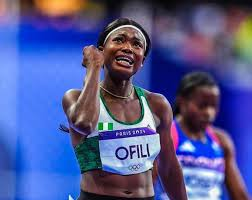 Favour Ofili, a Nigerian track and field sprinter