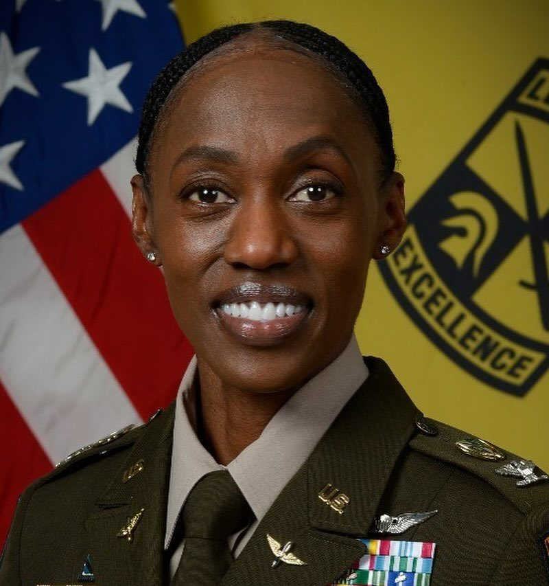 Amanda Azubuike, a 57-year-old Black U.S. military officer
